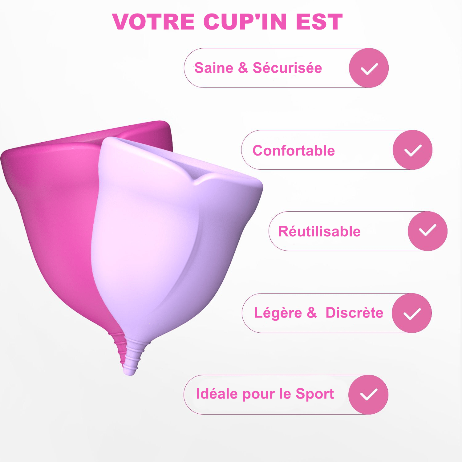 # - LA COUPE MENSTRUELLE CUP'IN®# - CAREBOO -